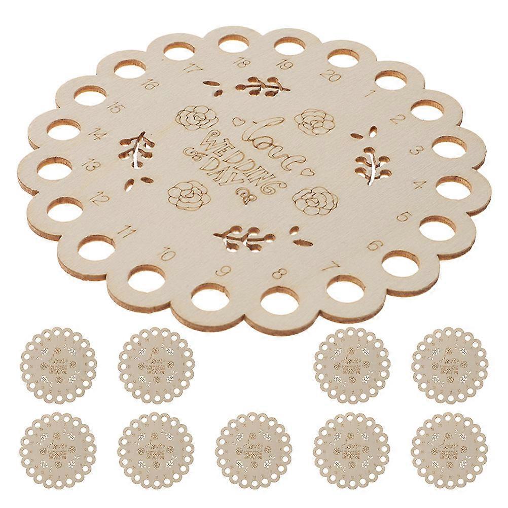 Wooden Sewing Thread Organizer Cross Stitch Storage Tool Natural Elegance Outdoor Activities Yarn Organization 10cm 10Pcs