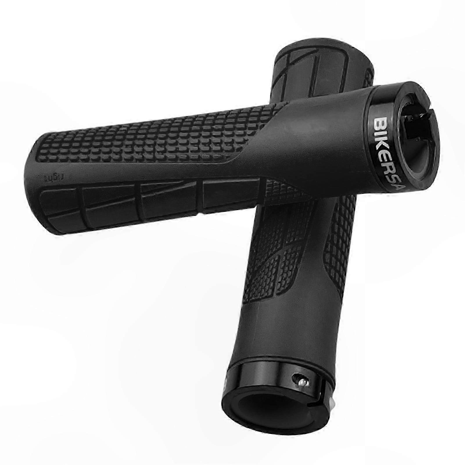 Mountain Bike Handlebar Grips, 22.2mm Non-Slip Soft Grips for Bicycles, Shockproof Handlebar Covers End Caps