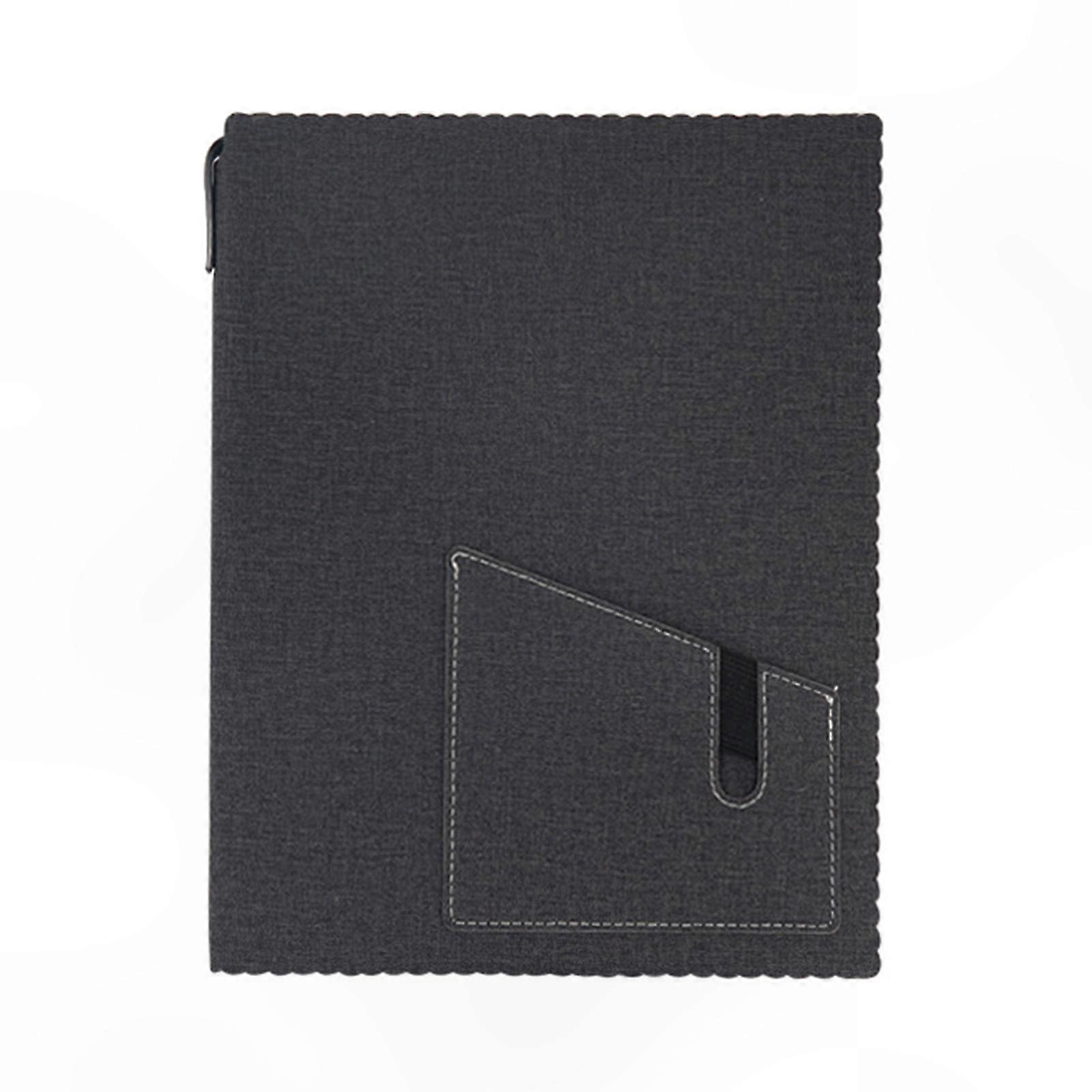 Notebook with Hidden Pen Slot Card Storage Ribbon Marker and Journal Functionality