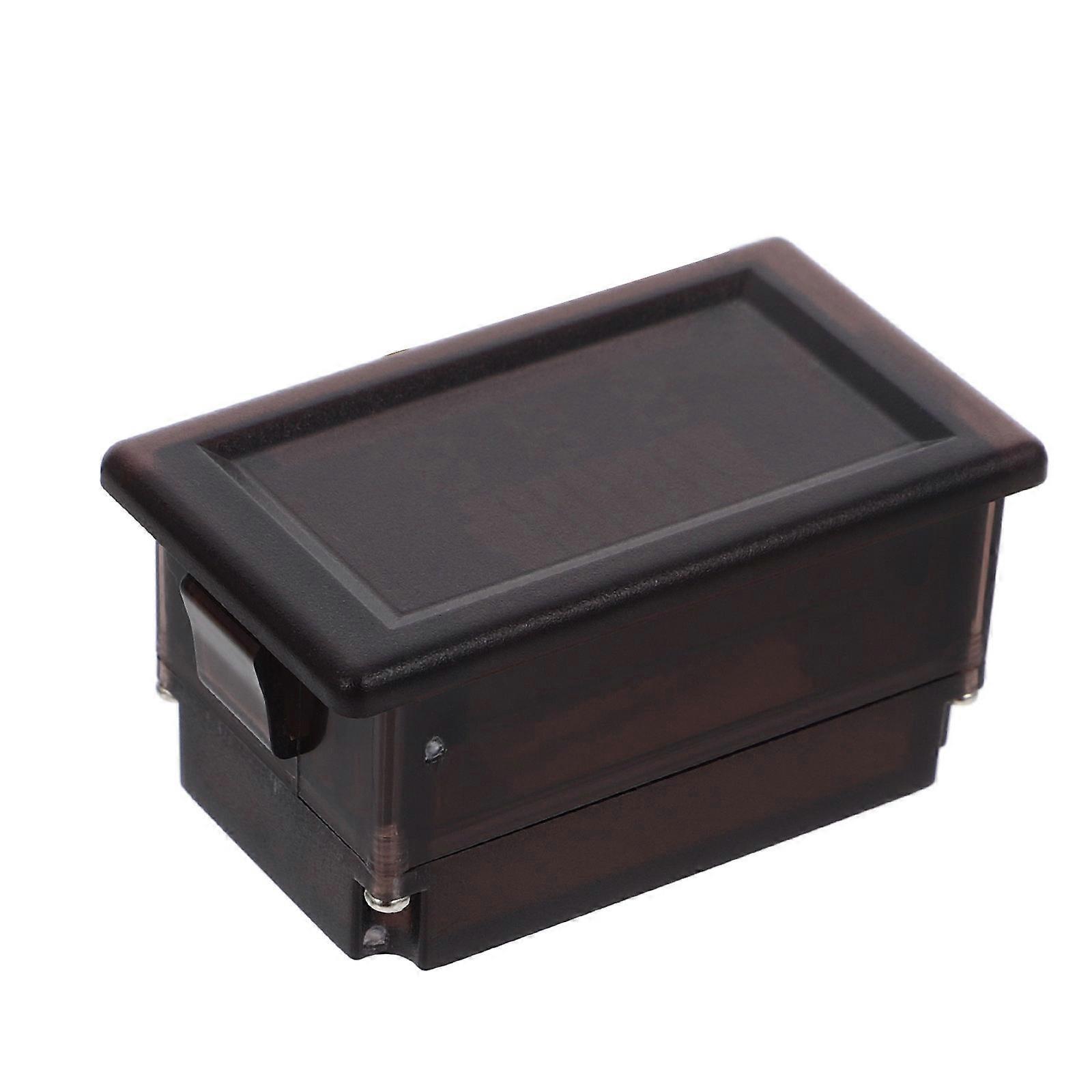 Battery Meter Voltage Monitoring Device for Electric Vehicles Abs Black with Capacity Measurement 1Pack