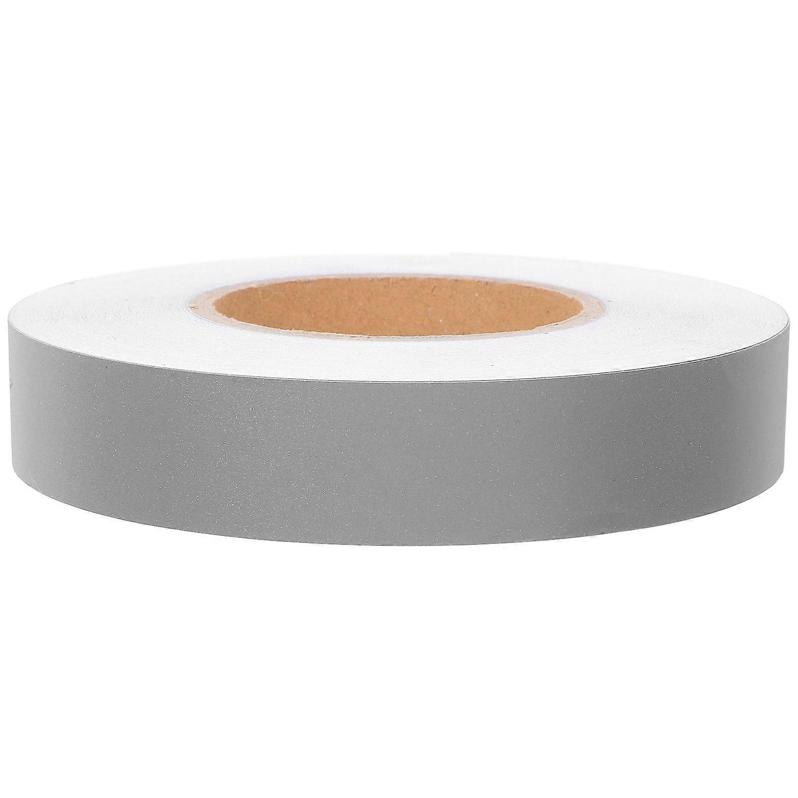 1 Roll High Brightness Self-Adhesive Reflective Fabric Tape with Adhesive Paper Backing for Enhanced Night Visibility Ideal for Vehicles Bicycles Lugg