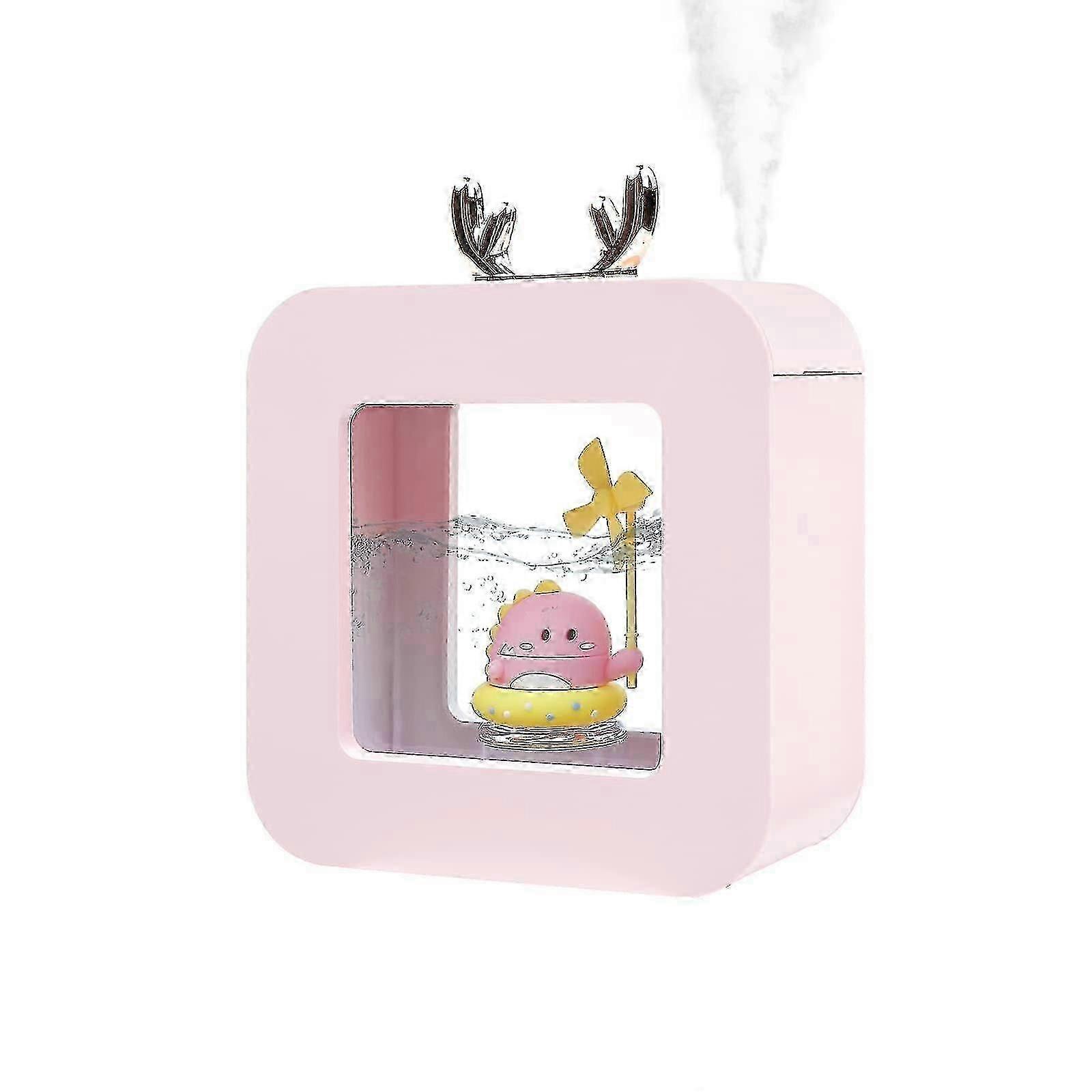 Humidifiers For Bedroom, 400ml Cool Mist Humidifier Small Humidifier With Night Light And Essential Oil Diffuser, Air Humidifier Cute Humidifiers For