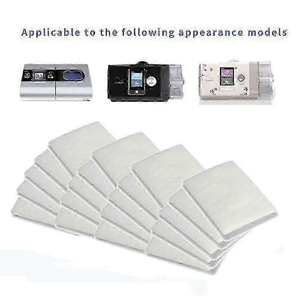 Disposable Cotton CPAP Filters Replacement for Resmed Airsense S9/S10 with 10-100x MEINI Design