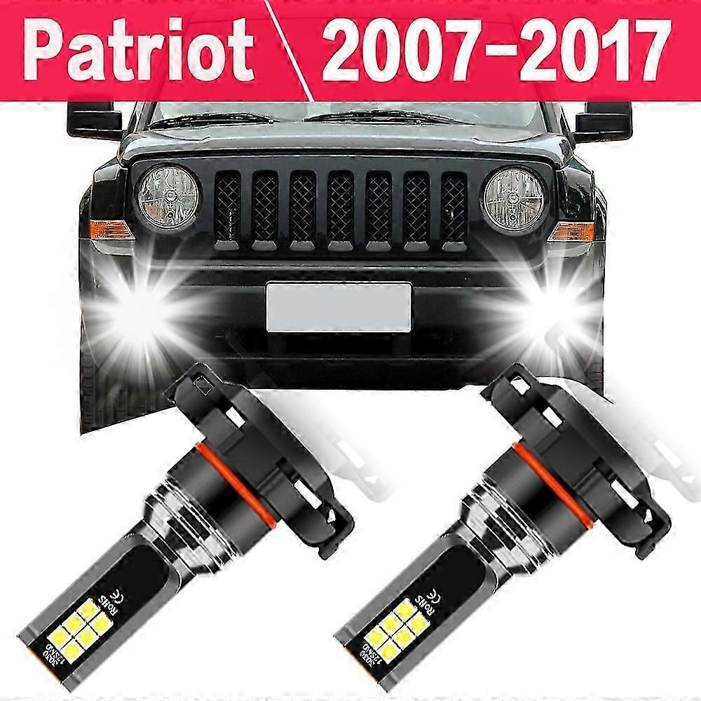 Car 3030smd Fog Lamp 6000k 12v Diode 5202 Ps24w For Patriot Mk 2007-2017 2008 2009 2010 2011 2012 2013 2014 2015 2016