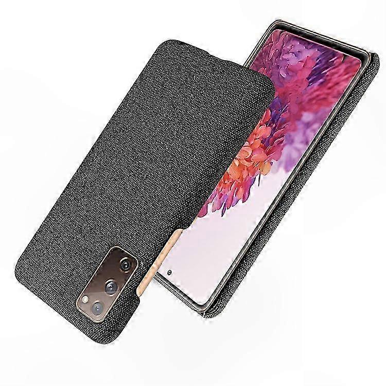 Cloth Texture Phone Case with Plastic Back for S20 FE Models