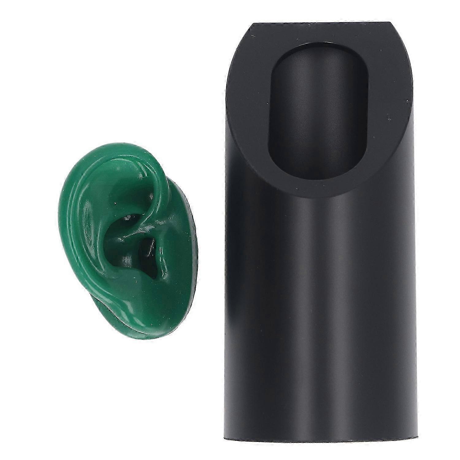 Silicone Ear Model Simulated Acupuncture Soft Artificial Ear Model with Bracket for Audiphone Displa