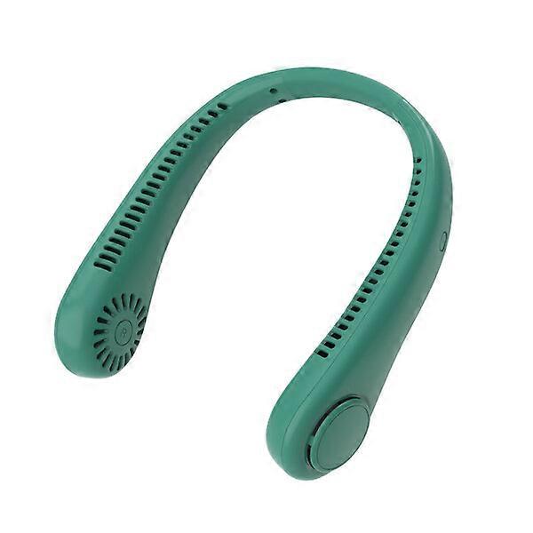 Neck fan, 48 air outlets, 60 double turbine blades, three-speed adjustment, USB charging