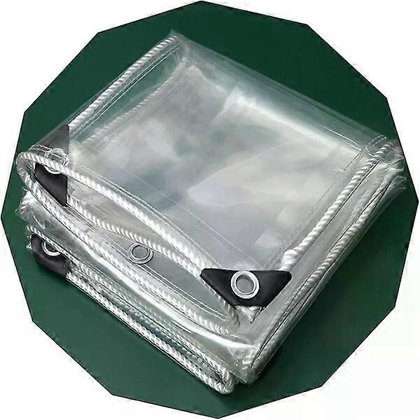 Transparent PVC waterproof tarpaulin, foldable and easy to clean, suitable for multiple spaces