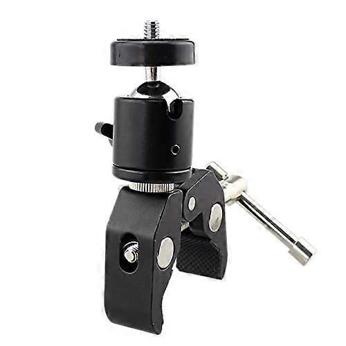 DSLR Ball Shoe Mount 1/4Inch20 Thread Tripod Hot Shoe Adapter Camera Ball Mount Clamp Super Clamp