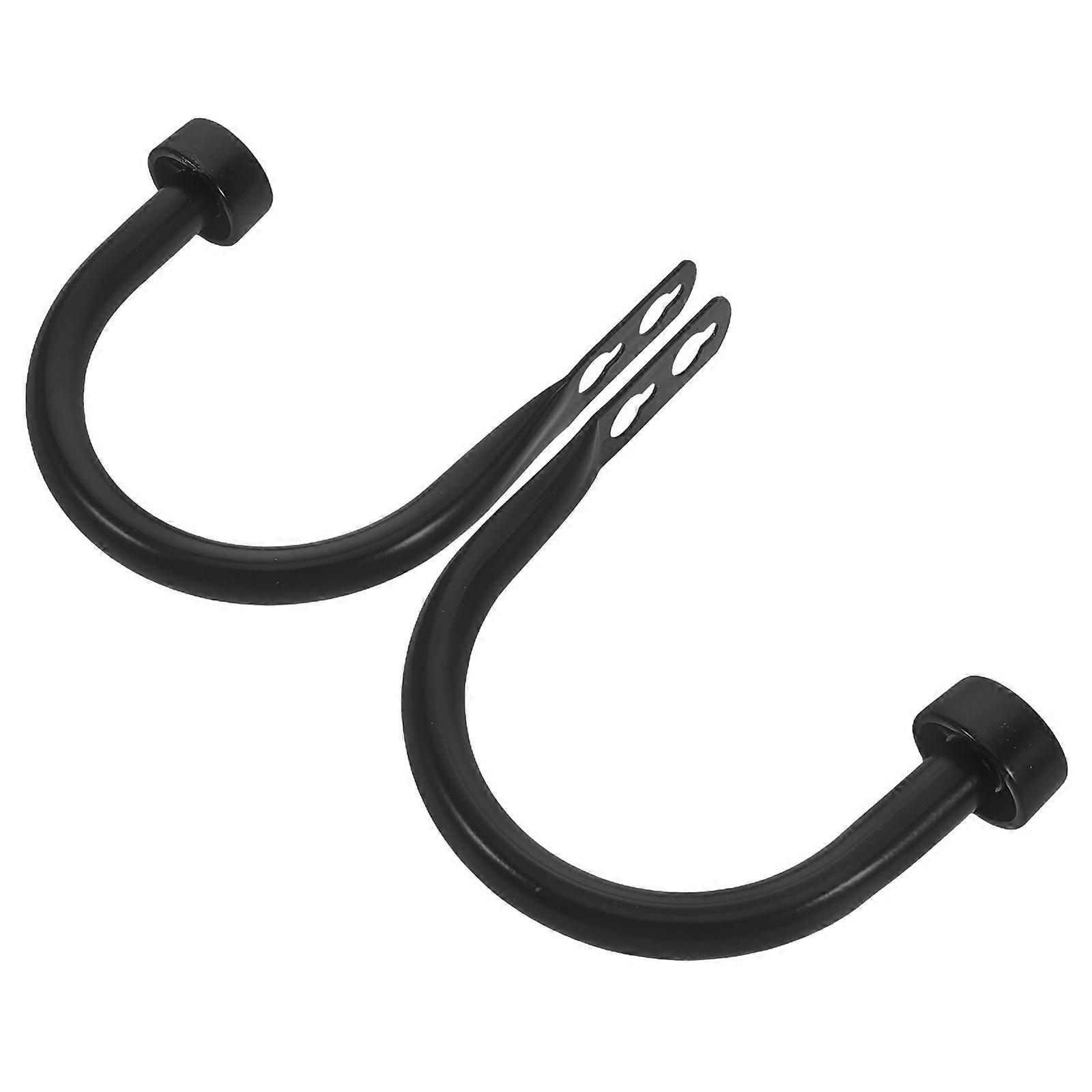 Iron Curtain Tiebacks for Holding Curtains 2Pcs U-Shaped Hooks Wall Mount