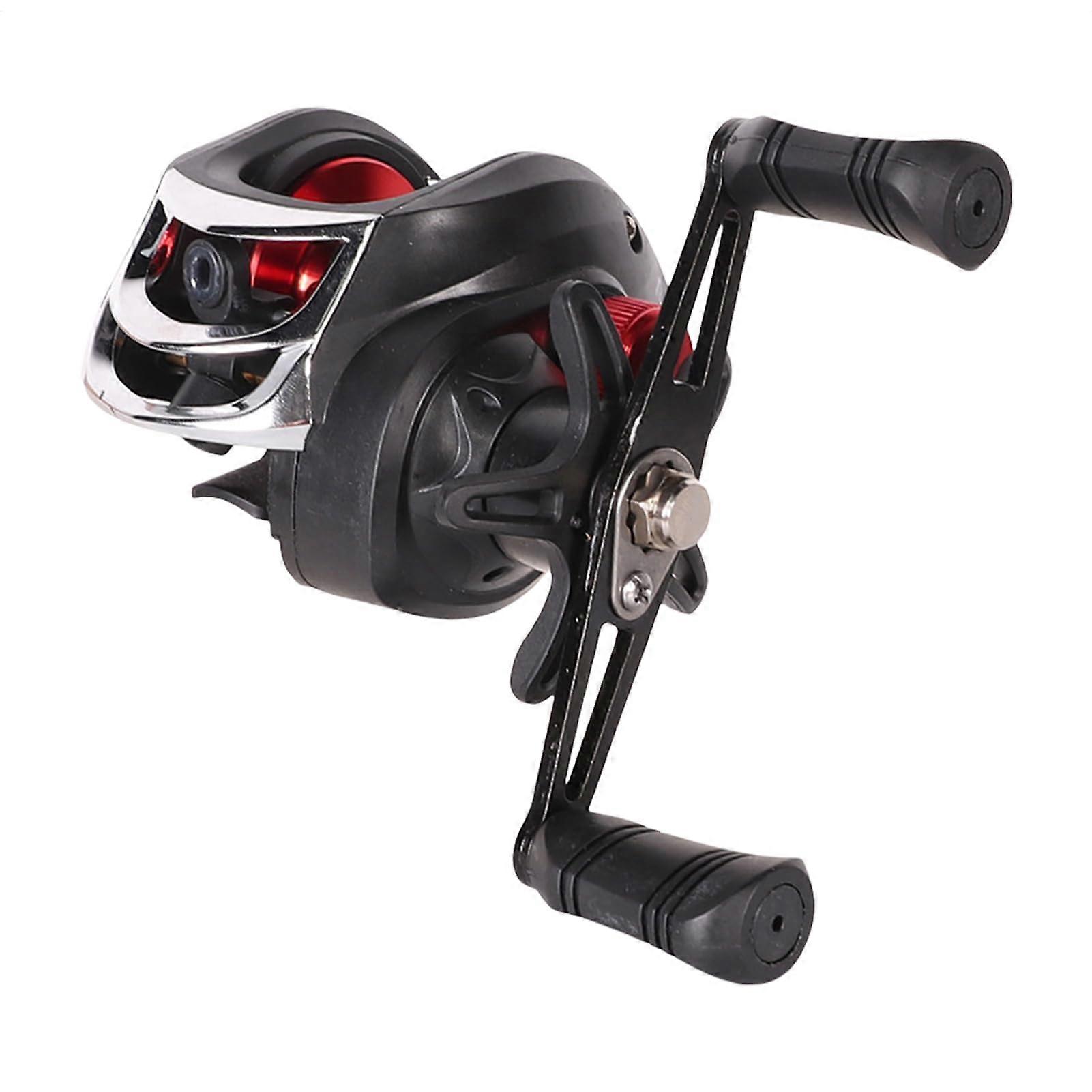 Fishing Reel for Catfish, Adjustable 7.2:1 Gear Ratio, Smooth Drag System, High-Speed Casting for Bass Trout, 5.91x4.72x3 inches