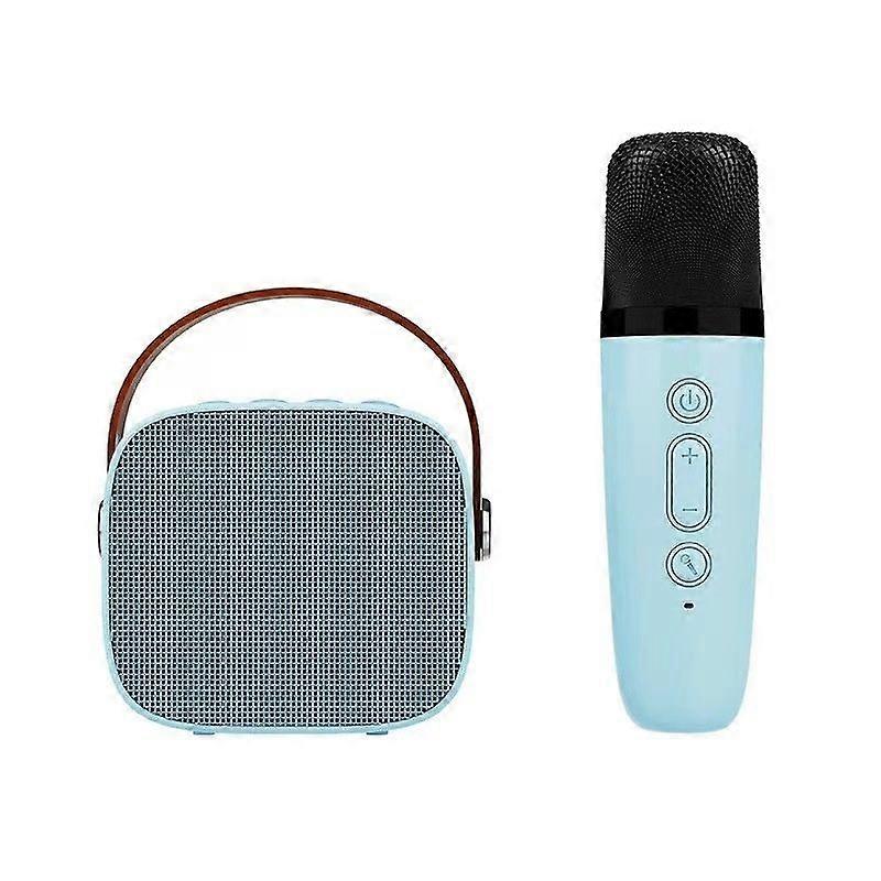 Karaoke Machine for Kids and Adults, Portable Bluetooth Speaker with Wireless Microphone, Clear Sound, Karaoke Microphone Toy Gift(blue)