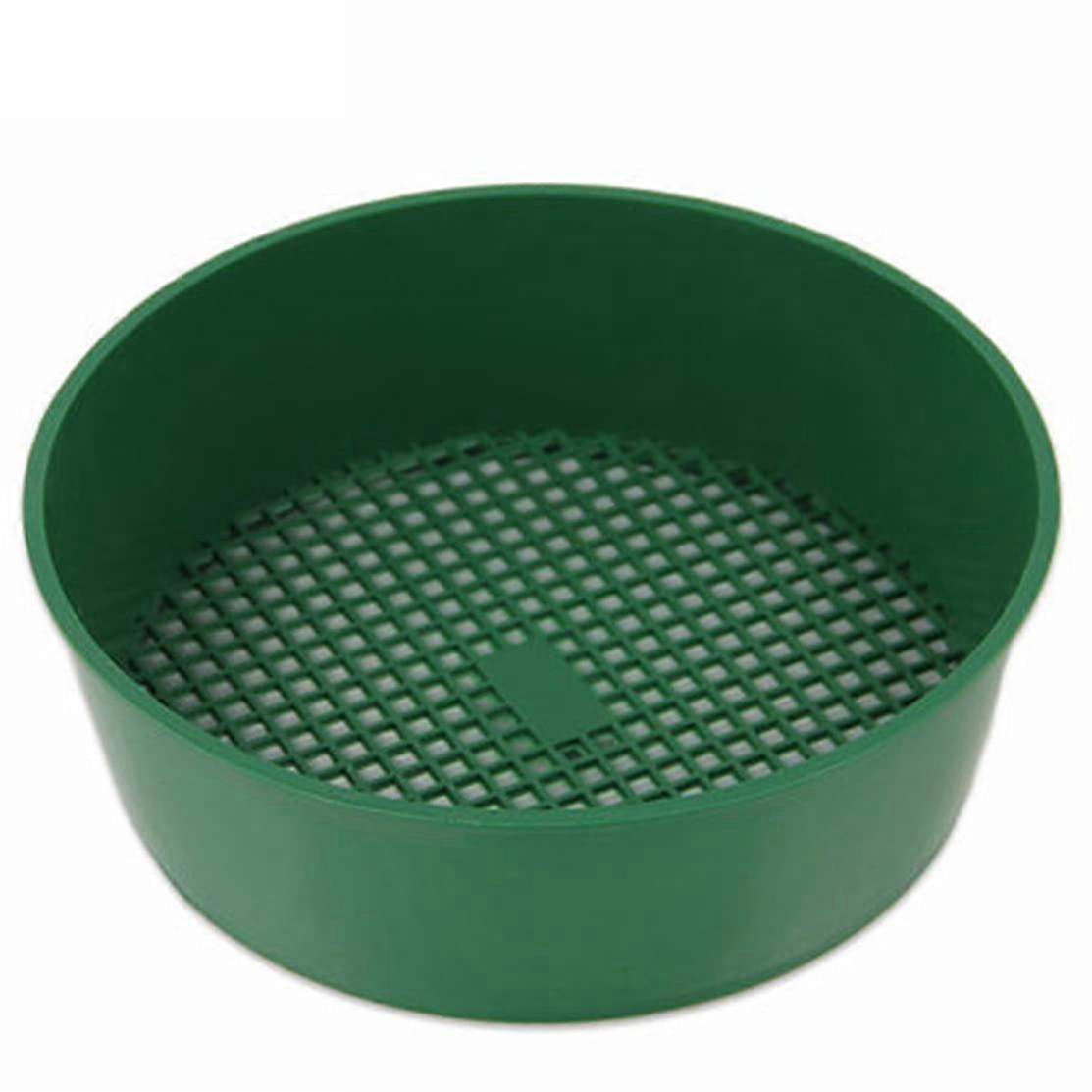 Garden Sieve 21x5 cm Plastic Mesh Green For Soil And Stones Compost Sifting Tool