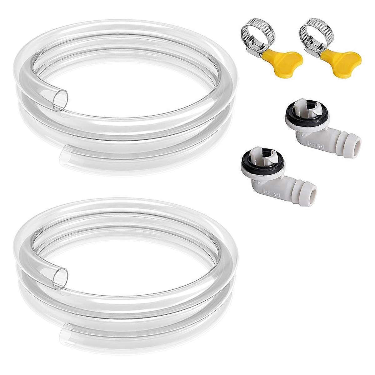 2 Pack Air Conditioner Drain Hose- 3 Ft Portable Leakproof AC Drain Hose Kit- Universal AC Drain Pipe Replacement