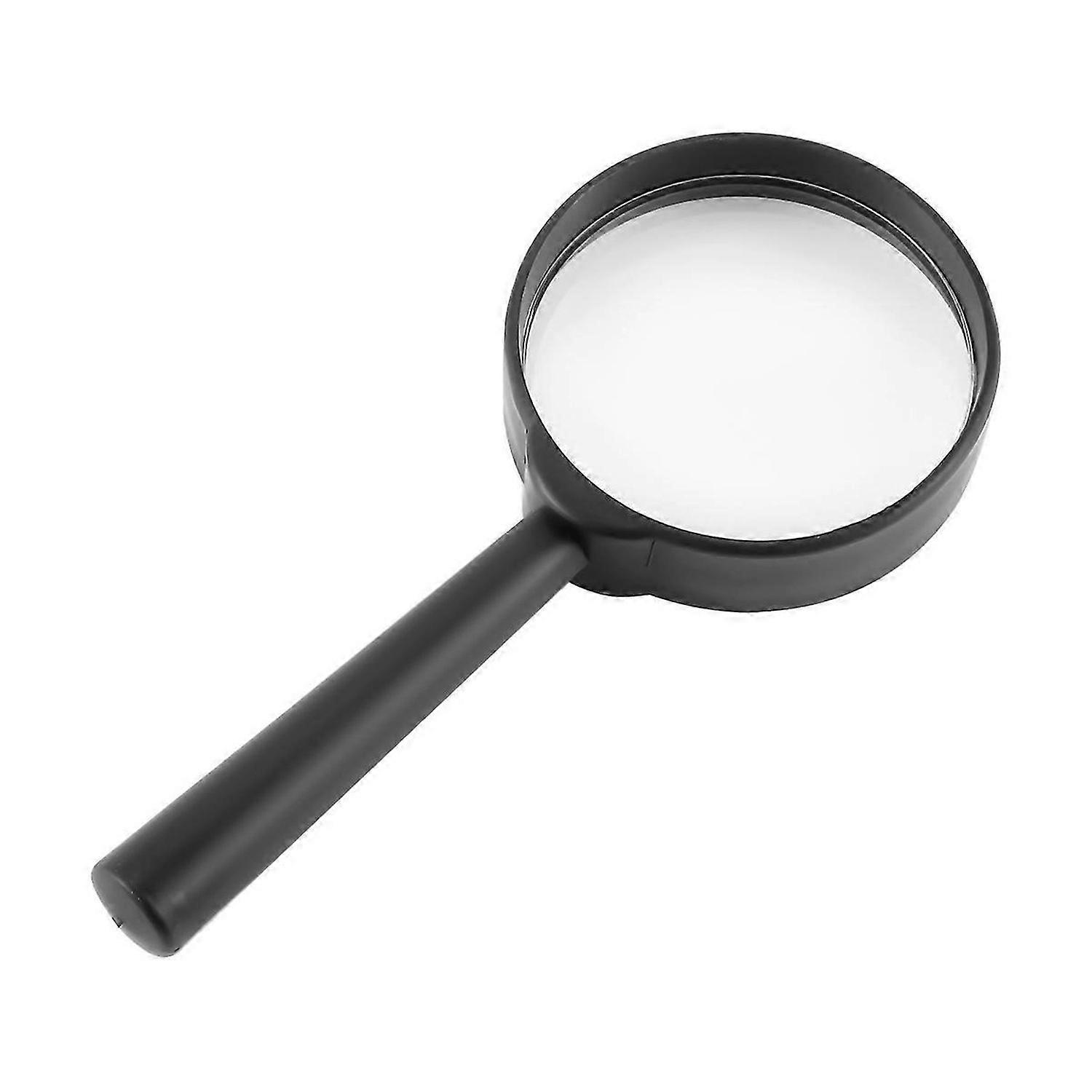Handheld Black Plastic Frame 40mm Lens 3X Magnifier Magnifying