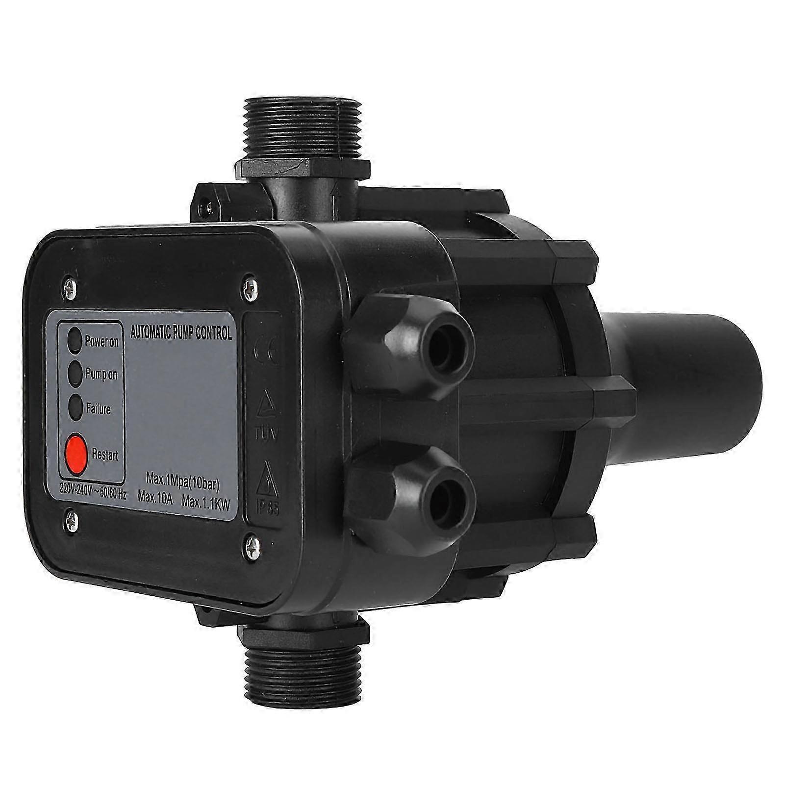 220V Black Self priming Water Pump Pressure Switch Automatic Pressure Controller 2025