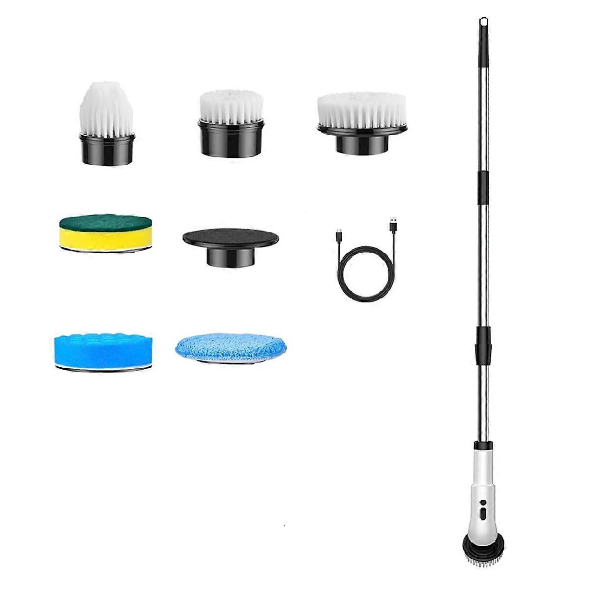 Six -in-One Cordless Electric Cleaning Brush Multi-Function Cleaning Brush for Bathroom Floor and B