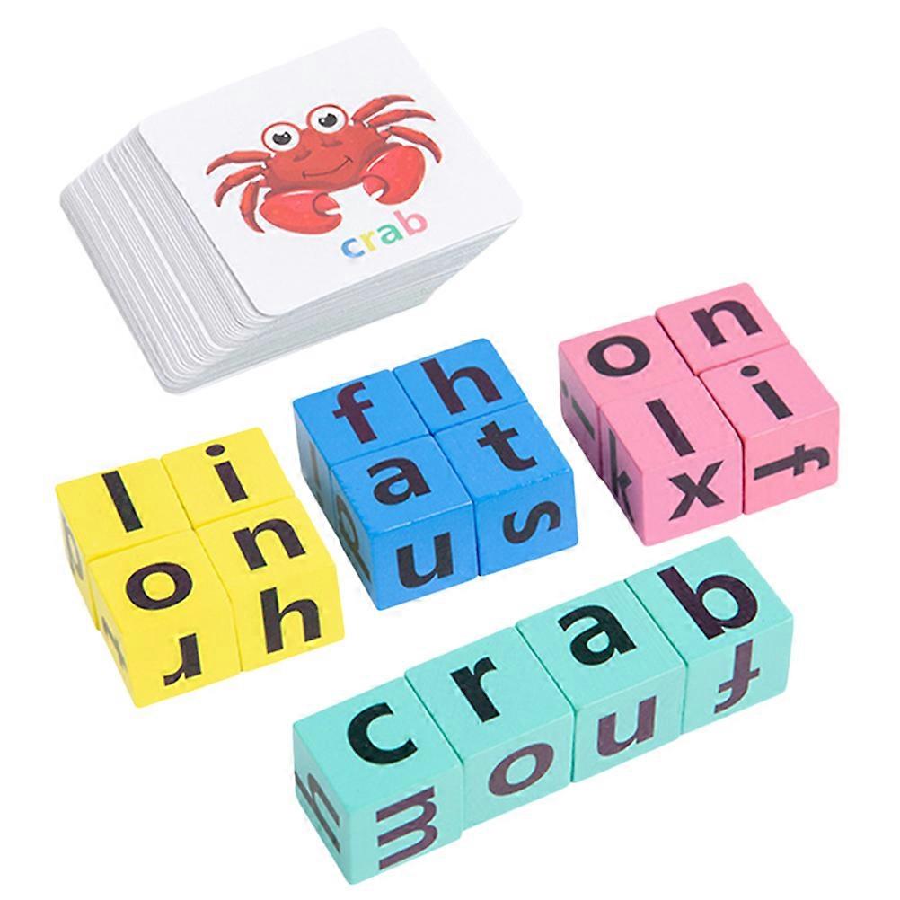 Alphabet Toys for Spelling 5Sets Wooden Learning Game