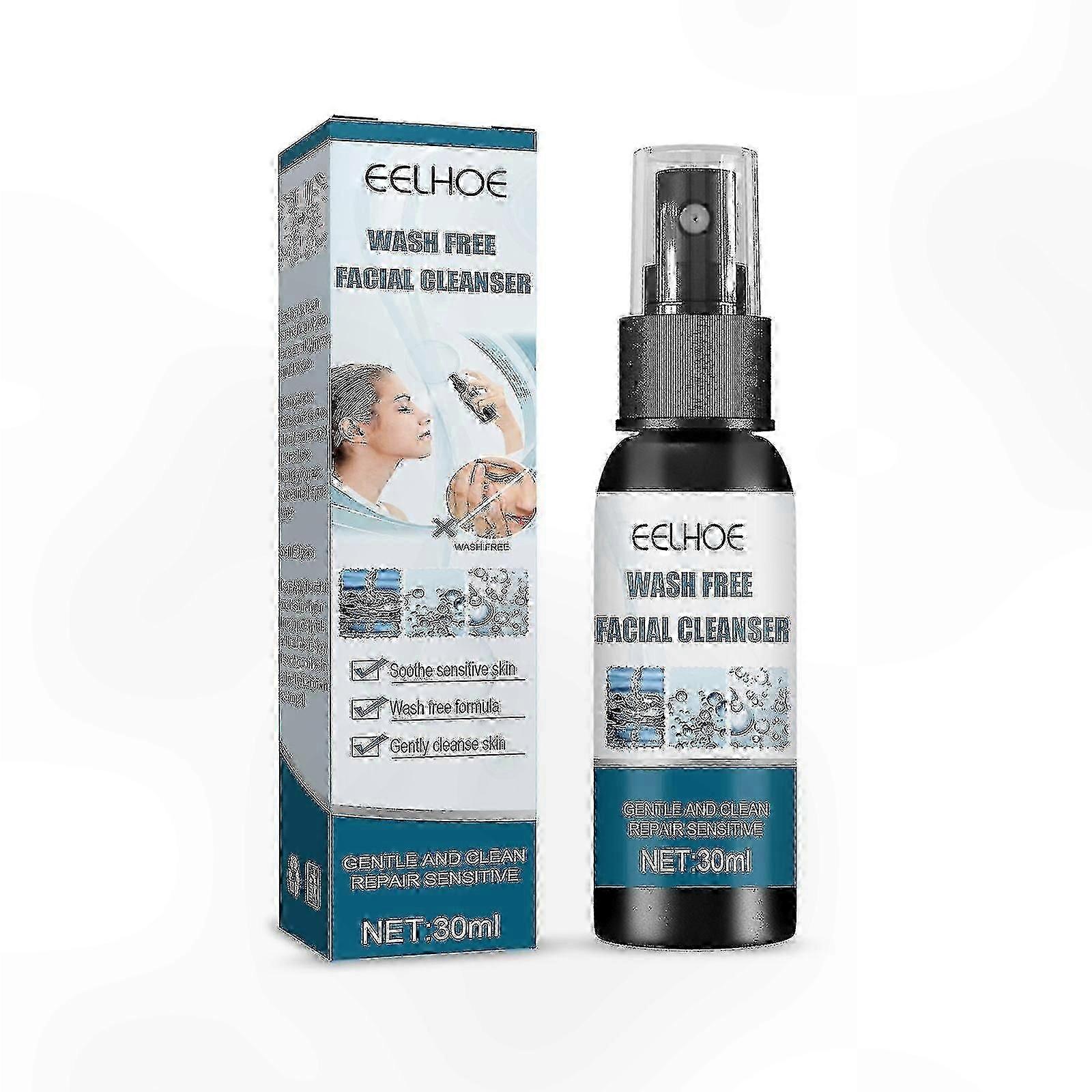 Mild No-Rinse Facial Cleanser for Deep Pore Refreshment Gentle Formula Non-Drying Cleanse Solution