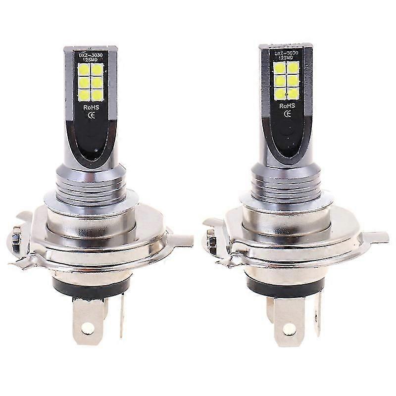 2 Pcs H4 200w 12000lm Led Car Fog Light Hi / Lo Beam Globe Bulbs