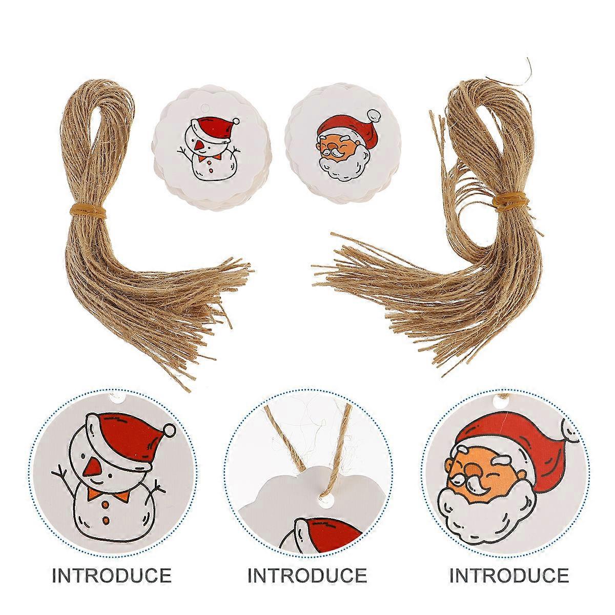 Snowman Christmas Tag Paper DIY Hanging Tag for Decoration 100Sets