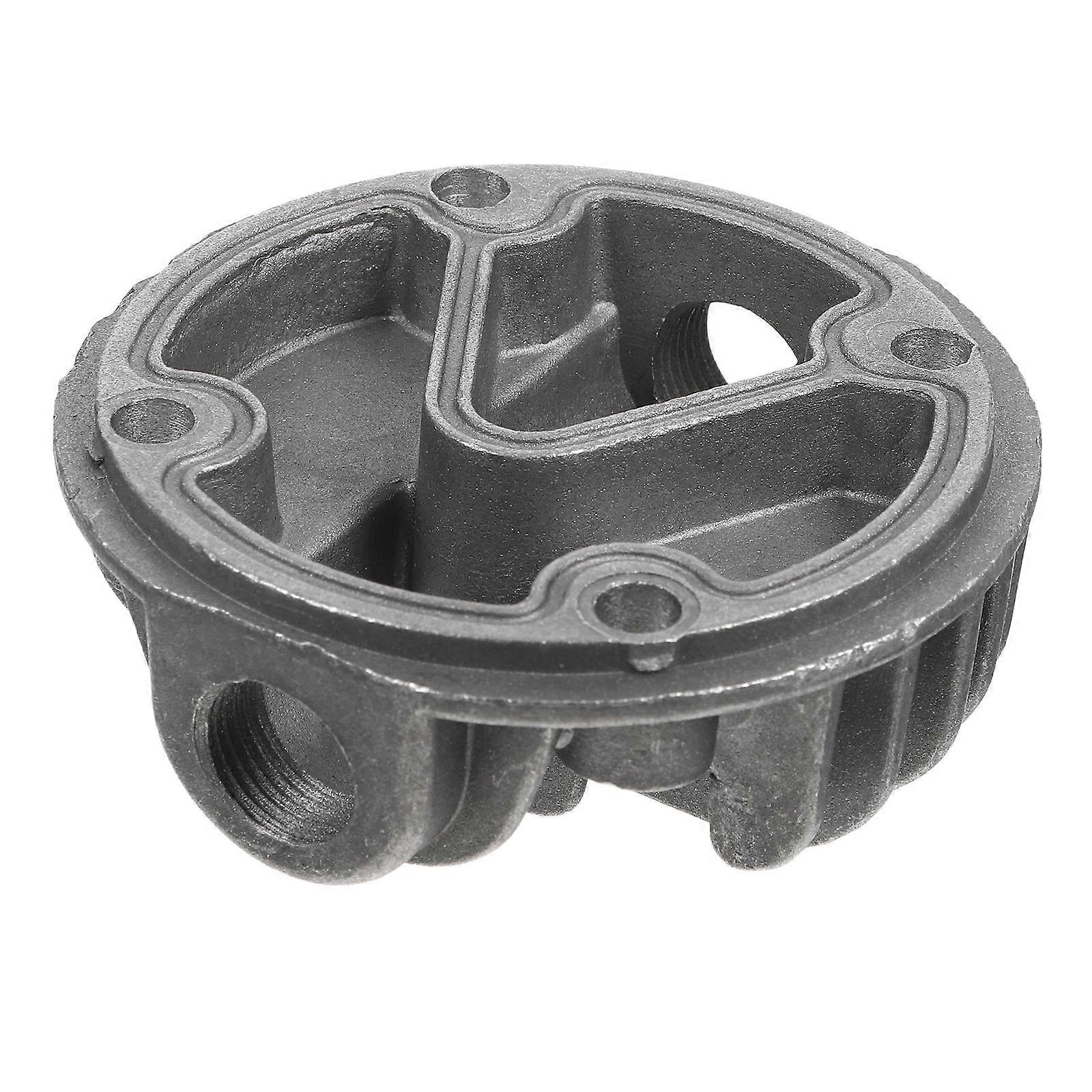 Air Compressor Cylinder Compression Cylinder Head Air Compressor Head Home Garage Silver Aluminum Air Compression 1Set