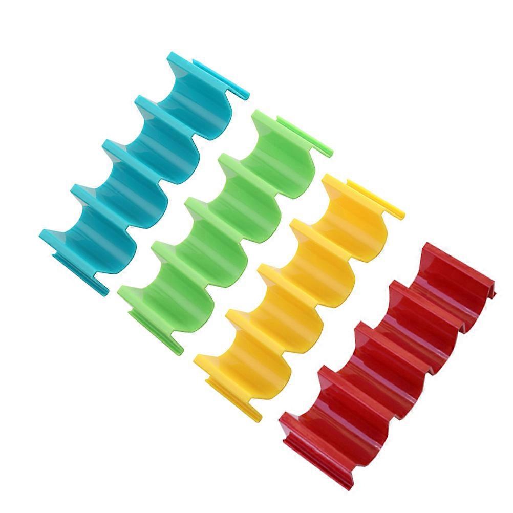 Reusable Taco Holder Stand 4Pcs Assorted Color Perfect For High-End Restaurants Featuring Corrosion Resistance