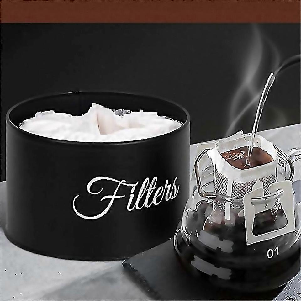For Coffee Filter Holder Basket Coffee Filter Storage With Lidwhite