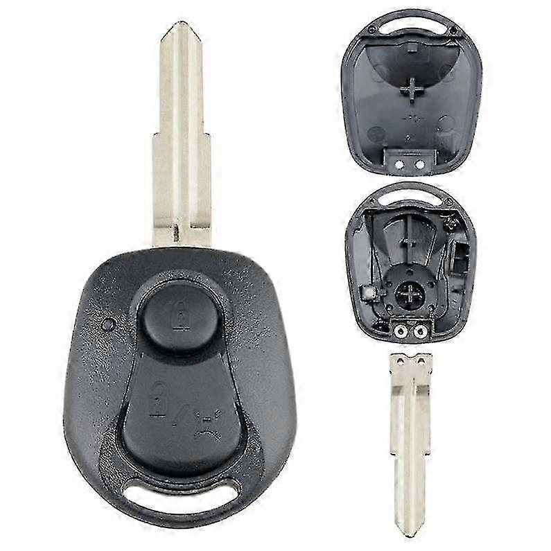 Replacement Shell For Car Key, 2 Buttons, For Remote Control Ssangyong Actyon Kyron Rexton