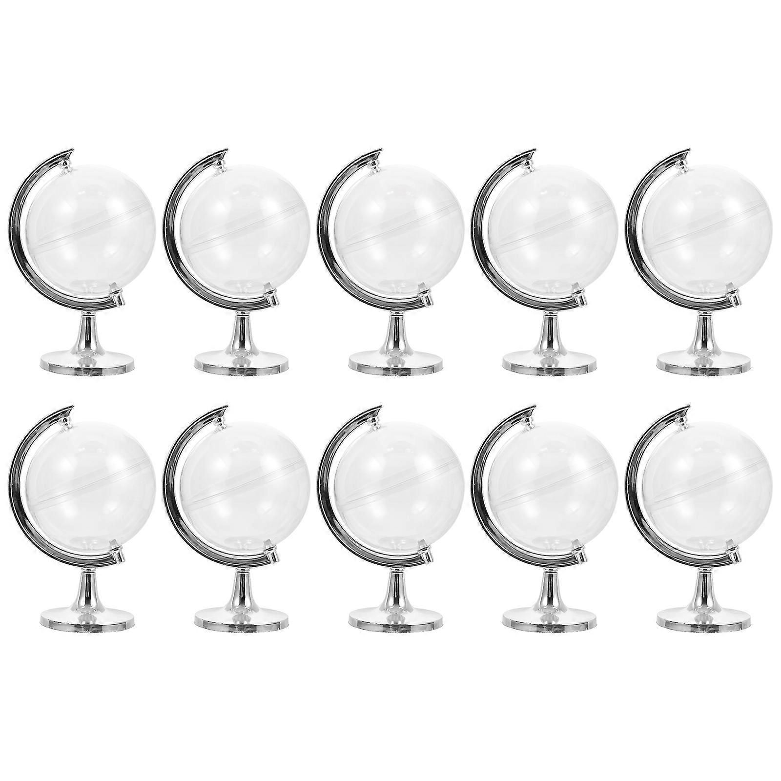 PVC Round Candy Box Transparent for Decoration 10Pcs Gift Display Box