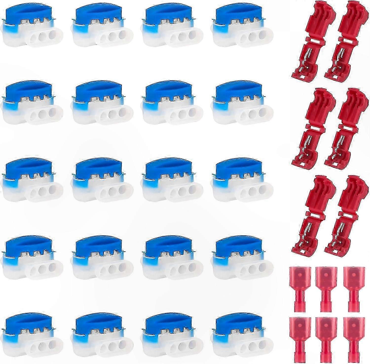 20-Pack Waterproof Wire Connectors with 12 Connection Terminals for Robotic Lawn Mowers
