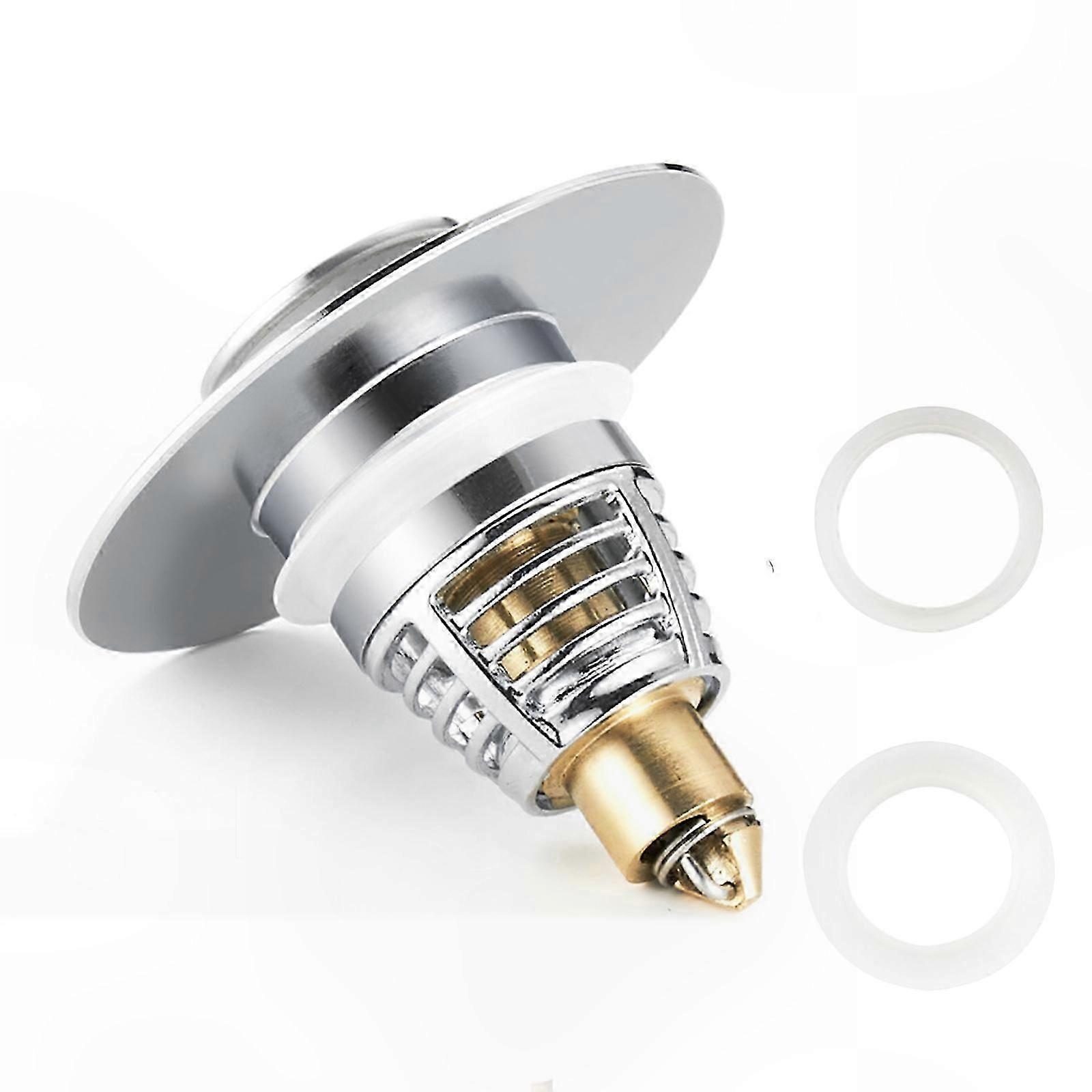 Elegant Bathroom Sink Stopper, Innovative 2-in-1 Design Combines Drain Filter And Pop-up Stopper For Rapid Water Management, Universal Fit Ensures