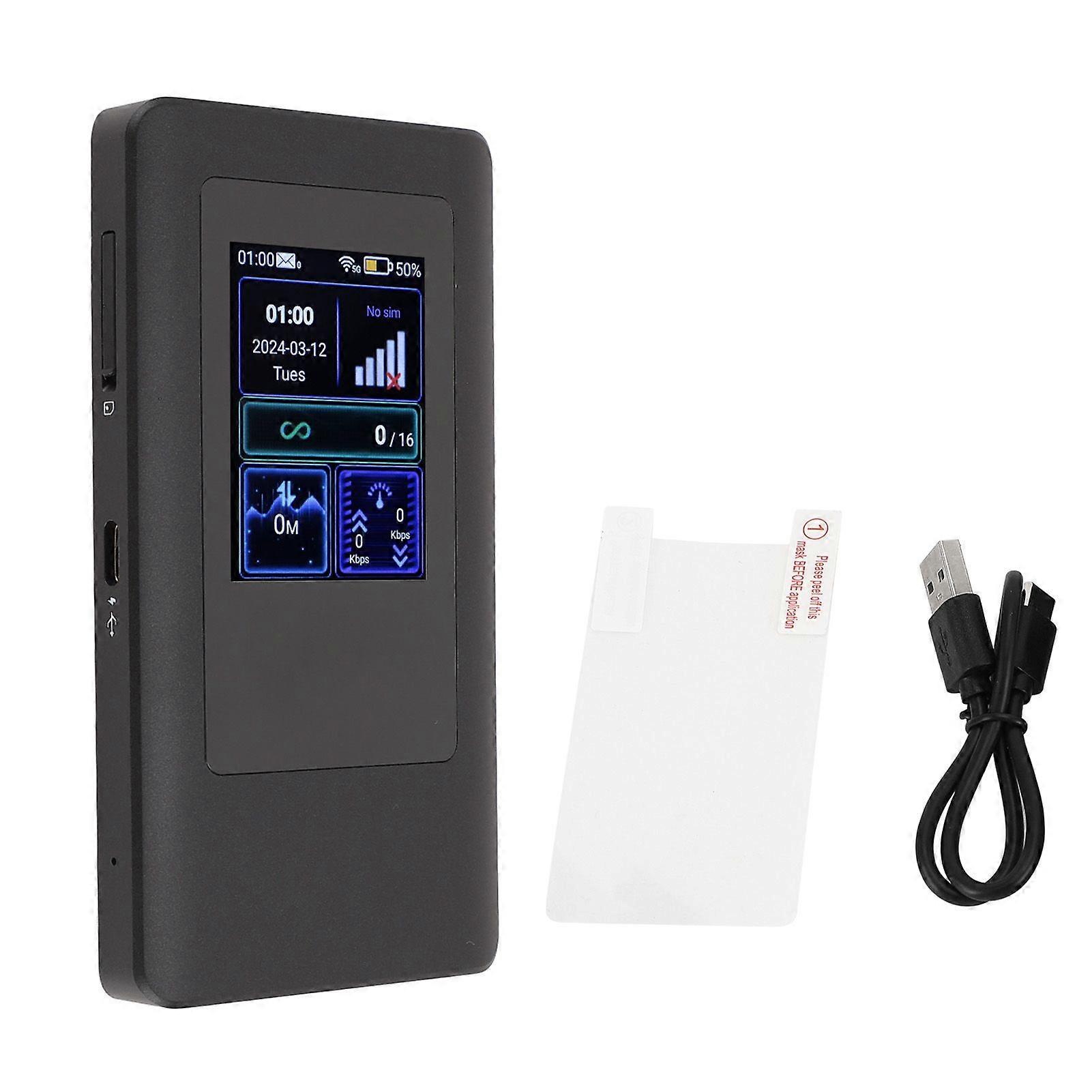 5G Mobile Hotspot Gigabit Dual Band Wireless Fidelity 6 Support 16 Devices Travel Portable Hotspot for Live Gaming Entertainment