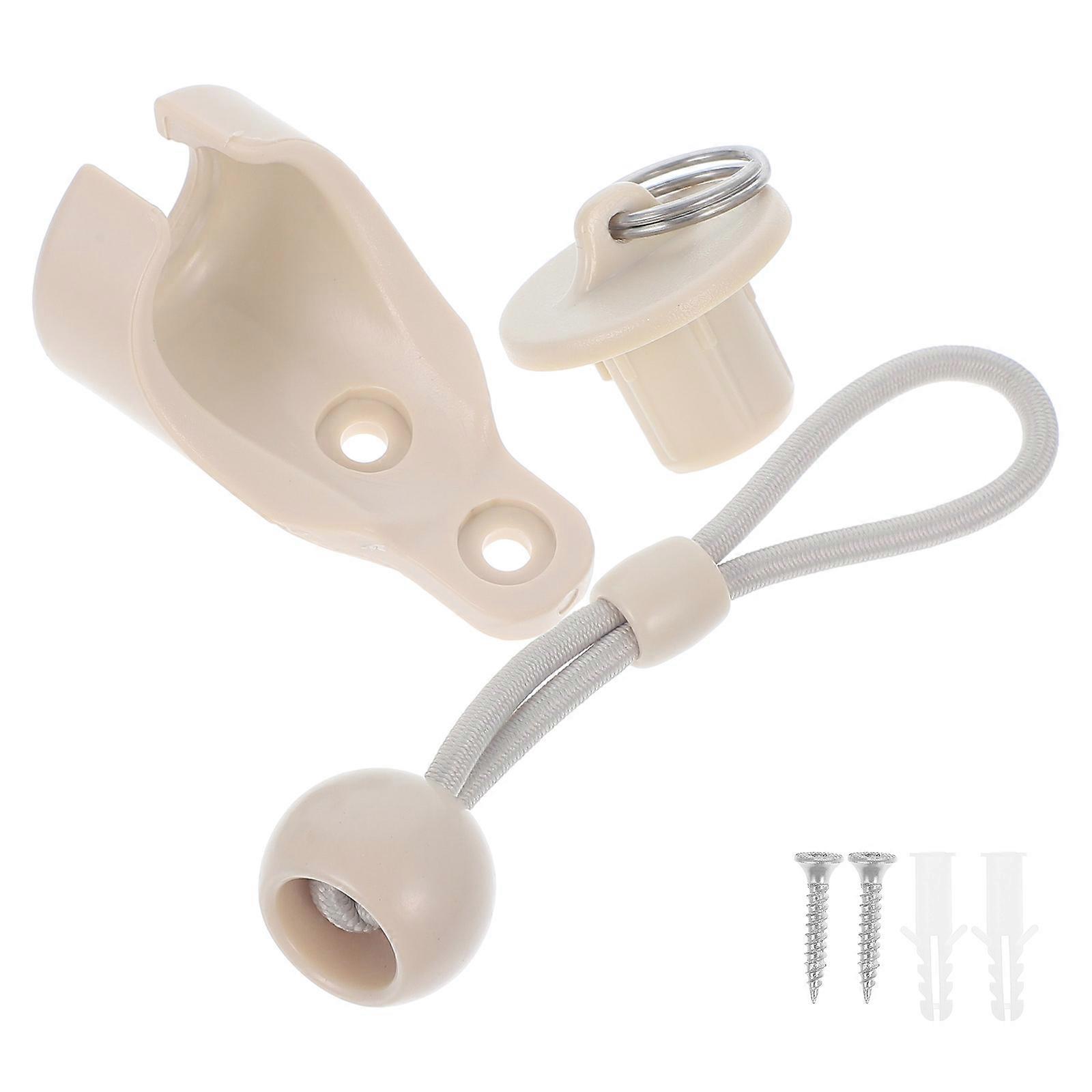Beige Bungee Tie for Blind Roller Blind Bracket for Curtain Stability 5Sets