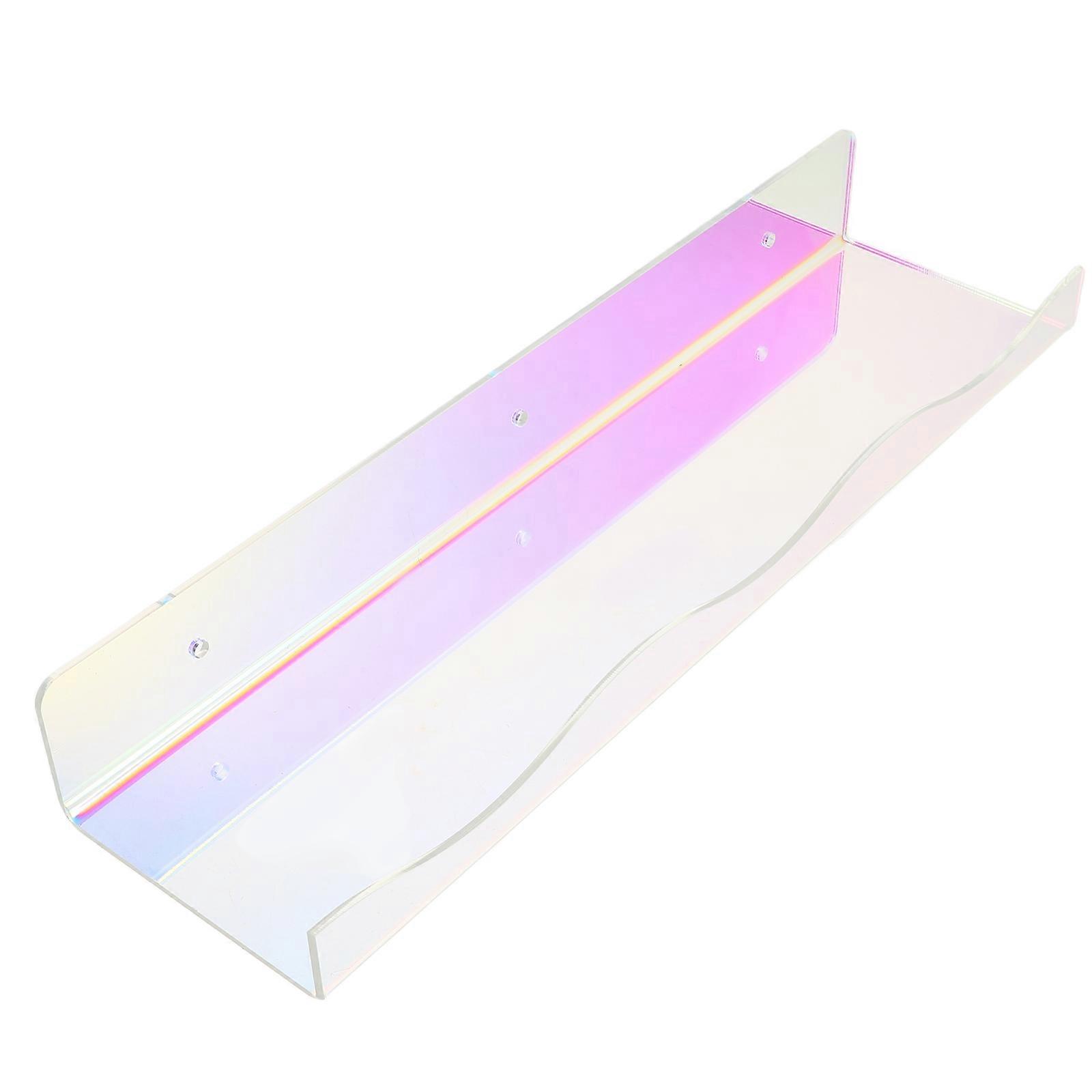 Multi Acrylic Floating Shelves for Wall Storage 2Sets Clear Display Rack
