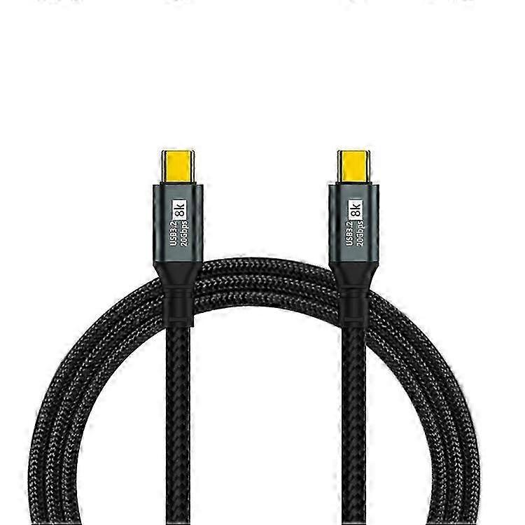 3m USB3.2 20Gbps Charging Data Cable Compatible For iPhone 15 Series, 8K Sync Screen 100W Braided Type-C Cord