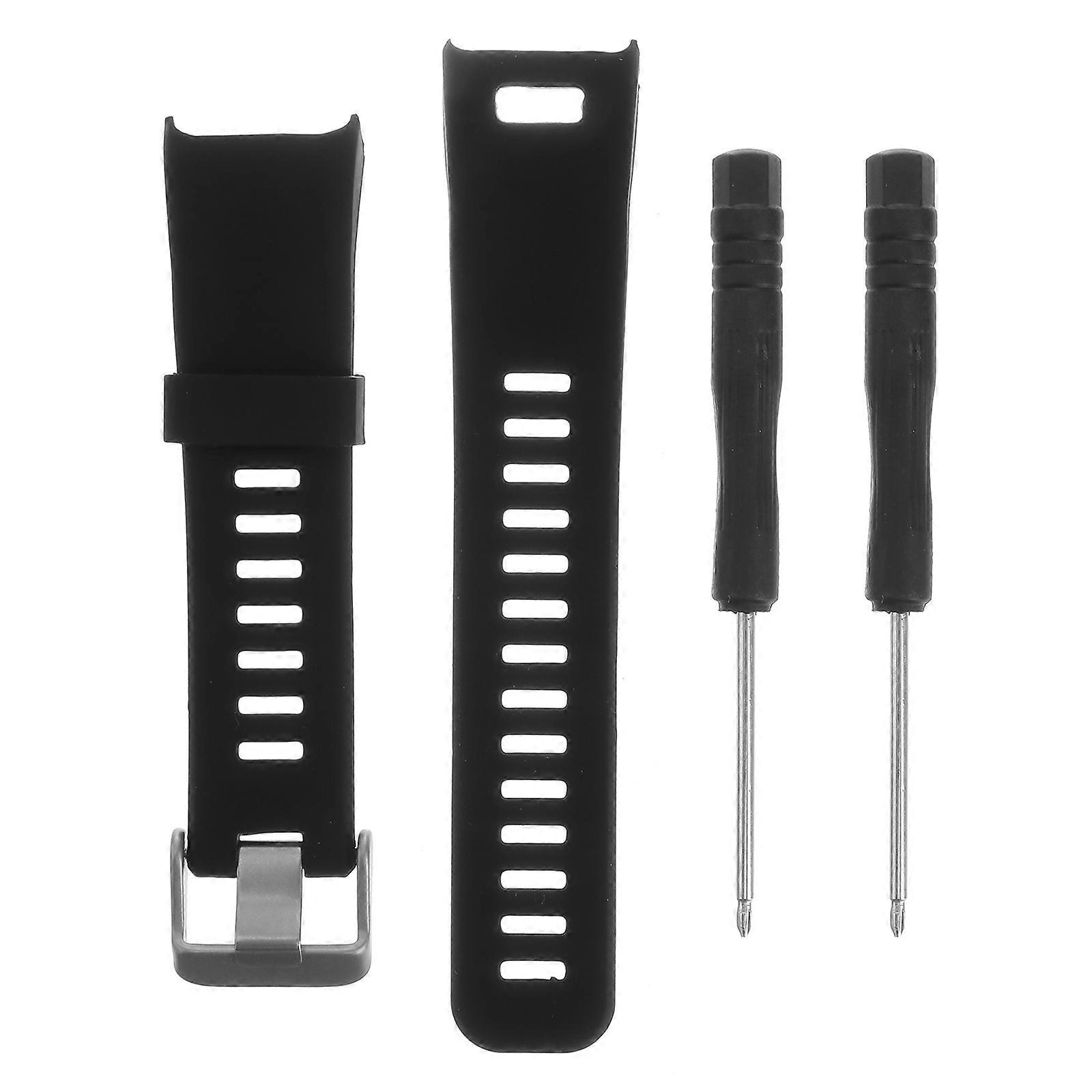 Silicone Watchband Wrist Band Strap for Smart Watch 2Pcs Flexible Replacement