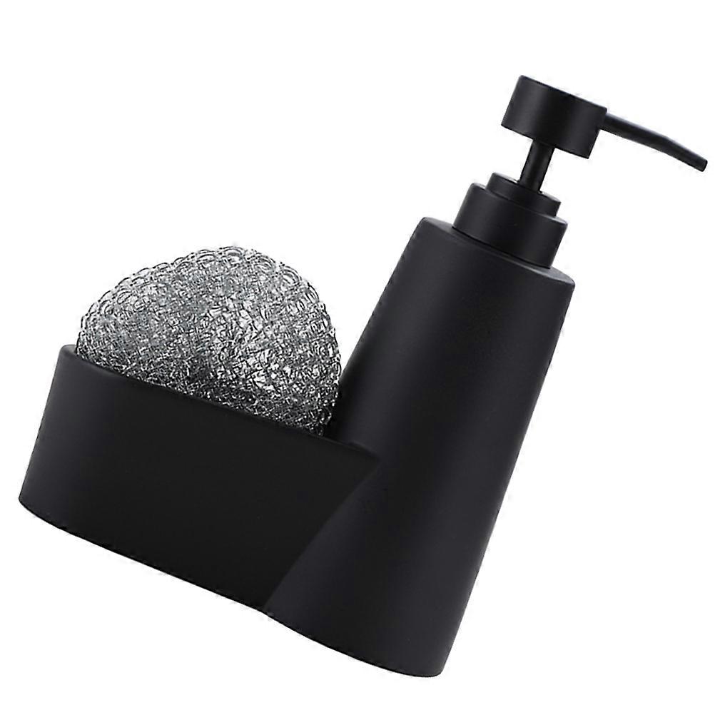 Kitchen Soap Dispenser with Sponge Holder for Storage Use 2Pcs Set