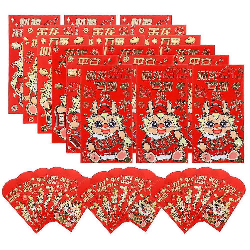 Festival Red Envelope Red Paper Envelopes for Dragon Year 108Pcs