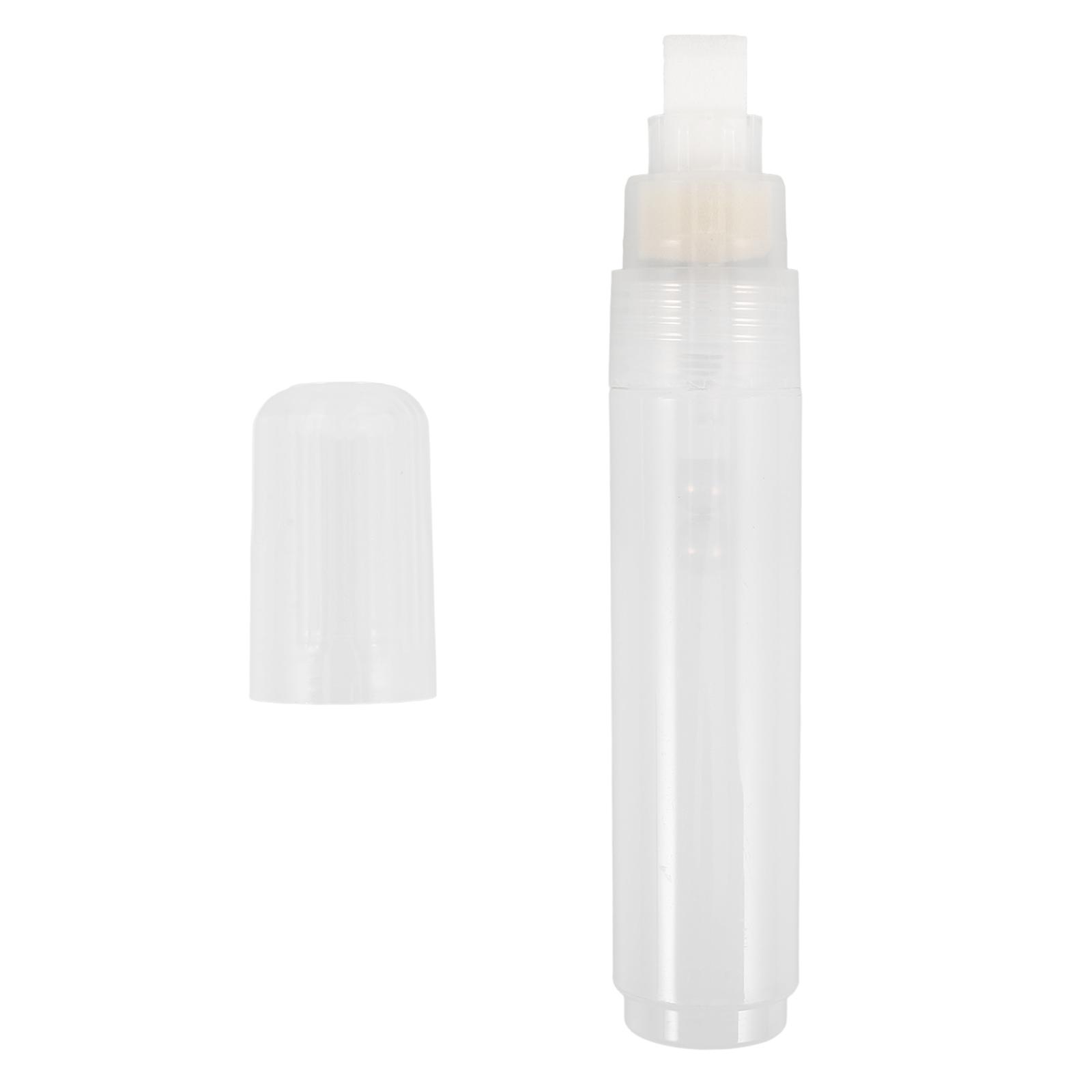 Set of 3 White Acrylic Flat Head Paint Markers for Office Refillable Use