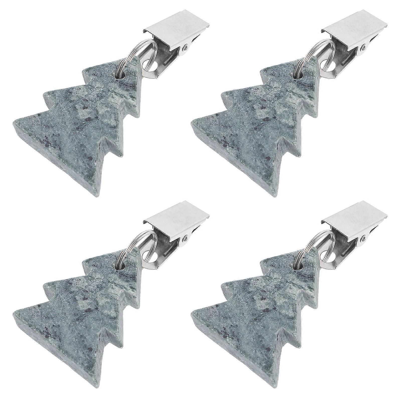 Tablecloth Clips for Outdoor Table Use Xmas Tree Shape 20Pcs