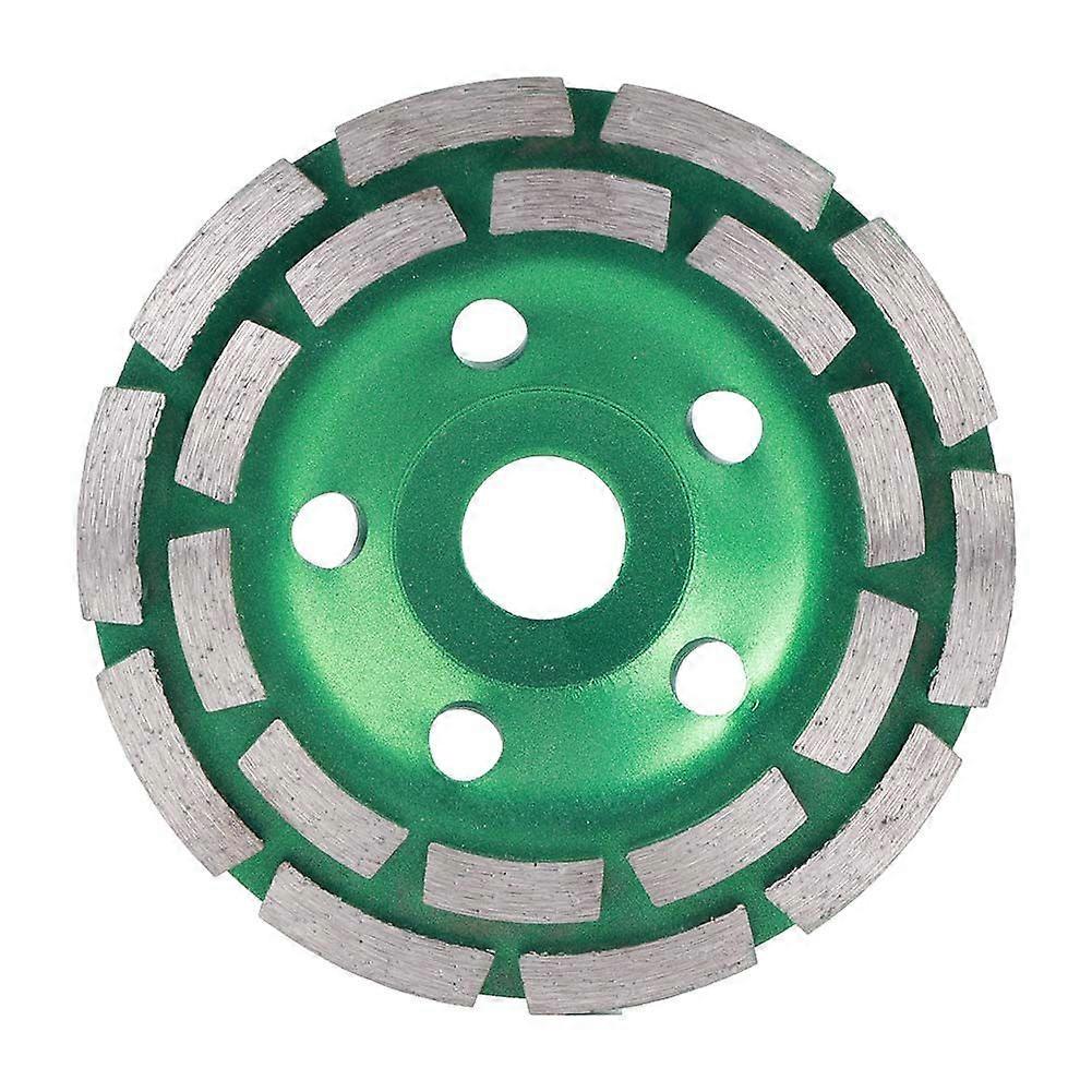 High quality  Green diamond cup grinding wheel double row