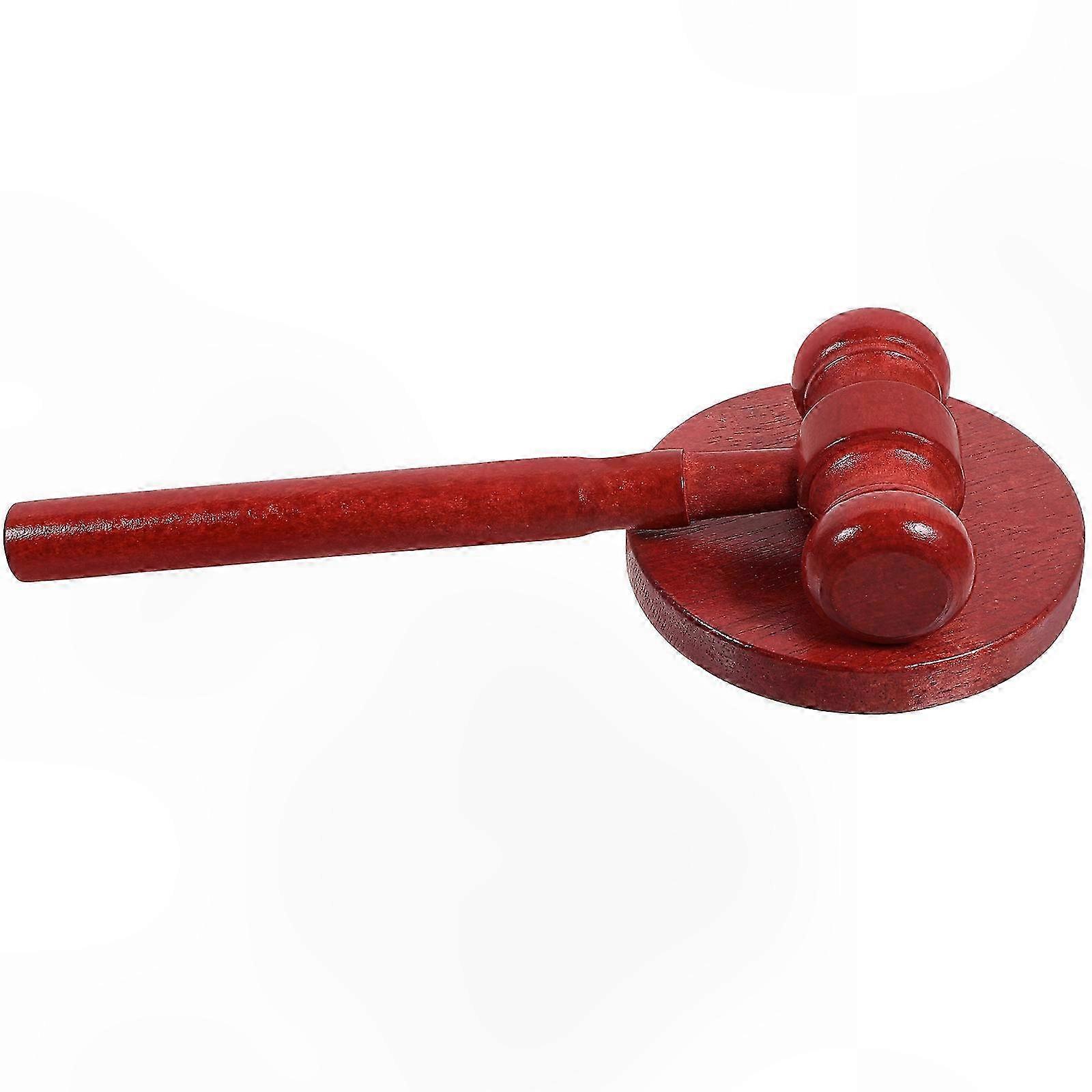 Solid Wood Toy Gavel and Hammer Set for Kids, Fun Auction Prop, Educational Play Tool