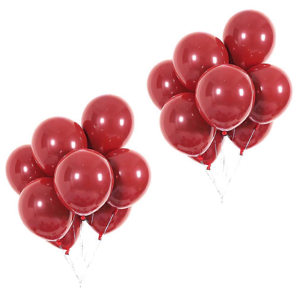 Party Layout Prop Balloon Set for Wedding with 150Pcs Red Balloons