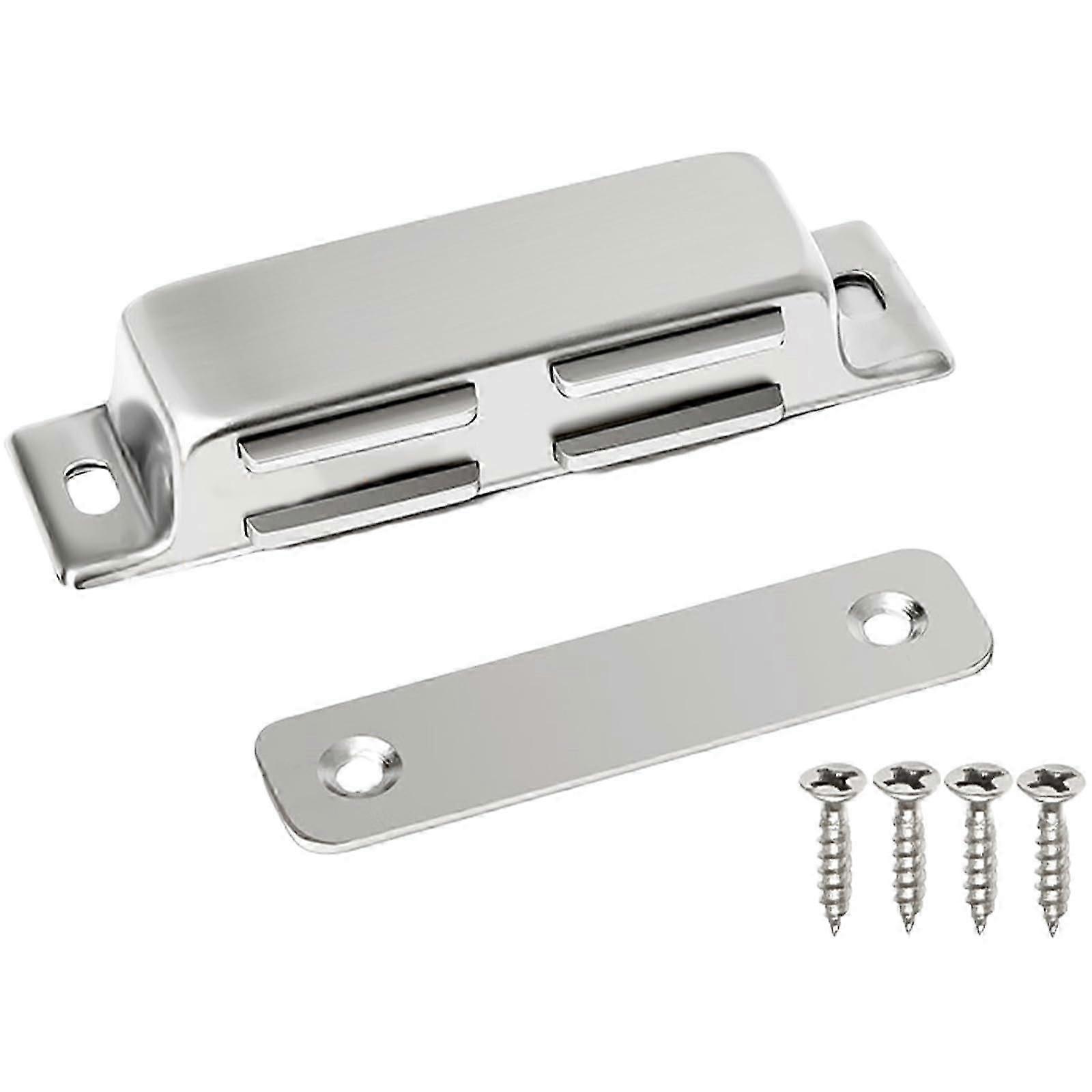 Sturdy Cabinet Latches Stainless Steel Door Latch Set Cabinet Magnets Door Stopper Set for Secure Closure Gate Safety Latches Ct88a