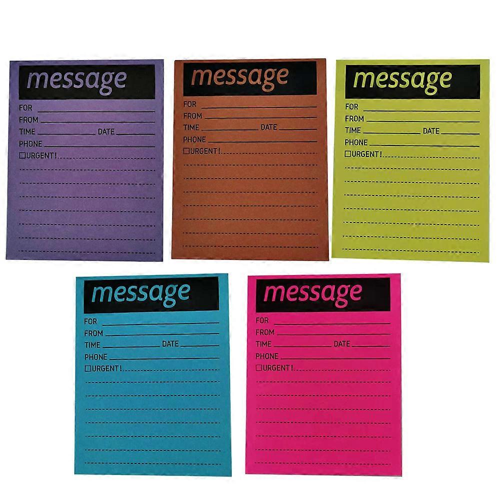 Assorted Message Pads Multi-Function for Daily Use 5 Books Portable
