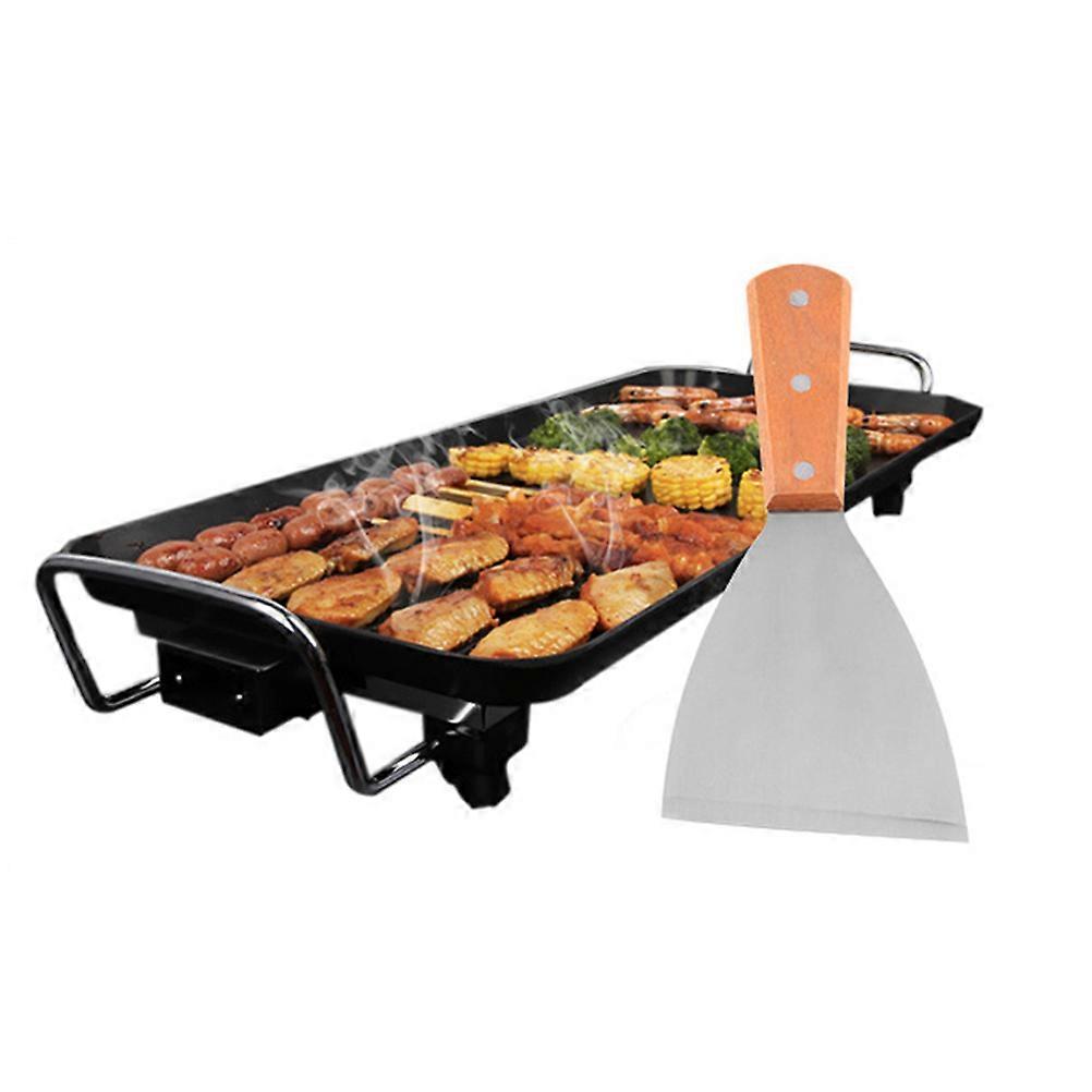 Triangle Shape Stove Grilling Spatula 2Pcs Silver Ideal for Home Users and Professional Chefs