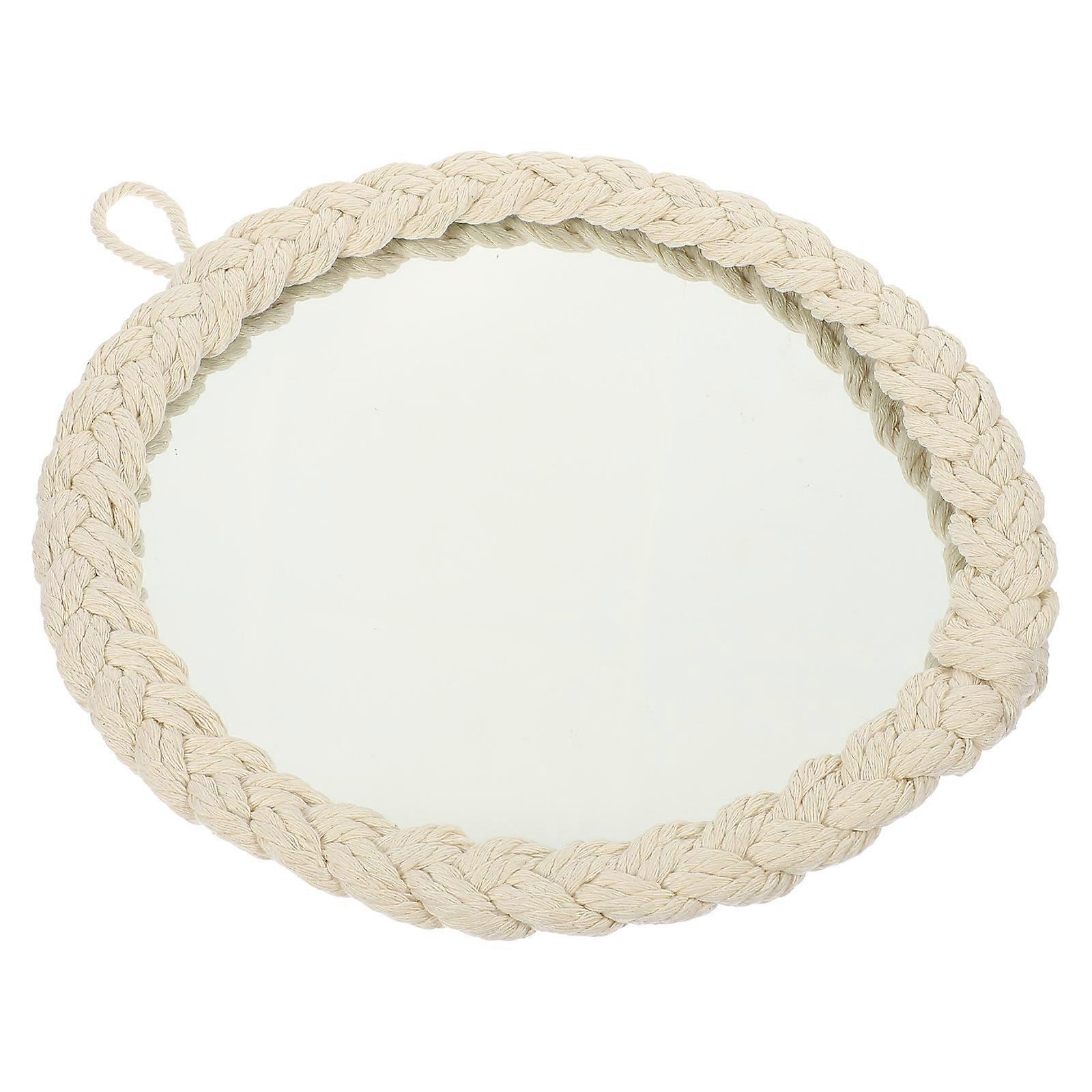Decorative Tapestry Mirror Cotton Rope Mirror for Reflection