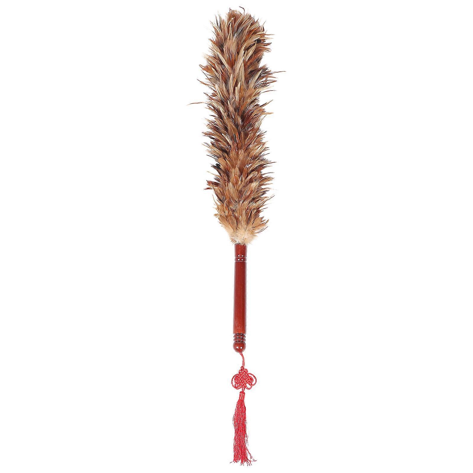 Car Duster Chicken Plume Duster for Cleaning with Handle Lightweight Tool