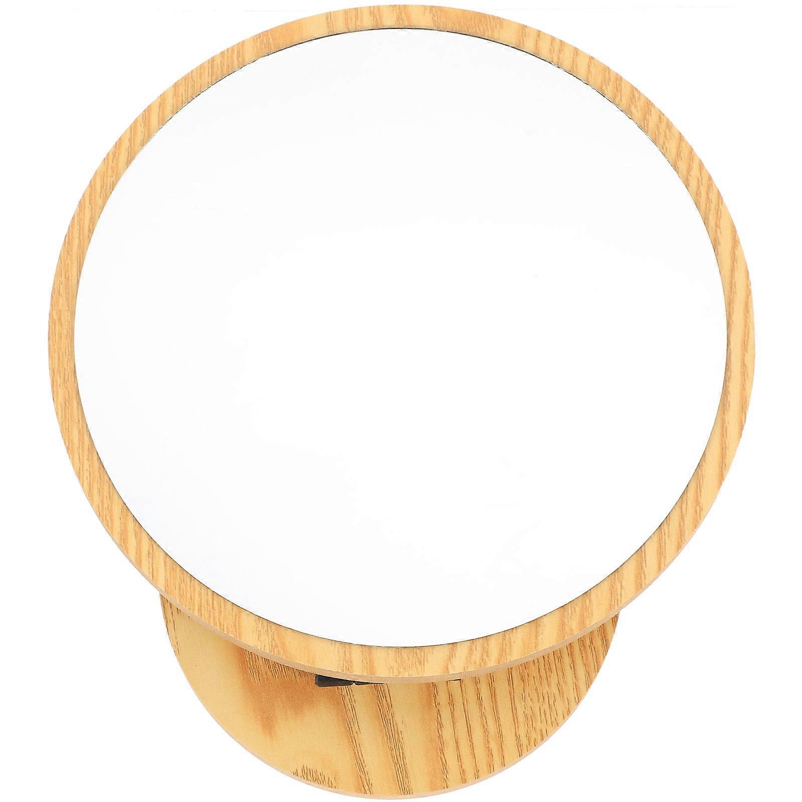 Desktop Makeup Mirror Wooden Foldable Mirror for Home Use 2Pcs Set